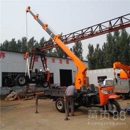 智能自動支腿三輪背樹吊車 專用設備為古樹與土球提供精準吊運方案
